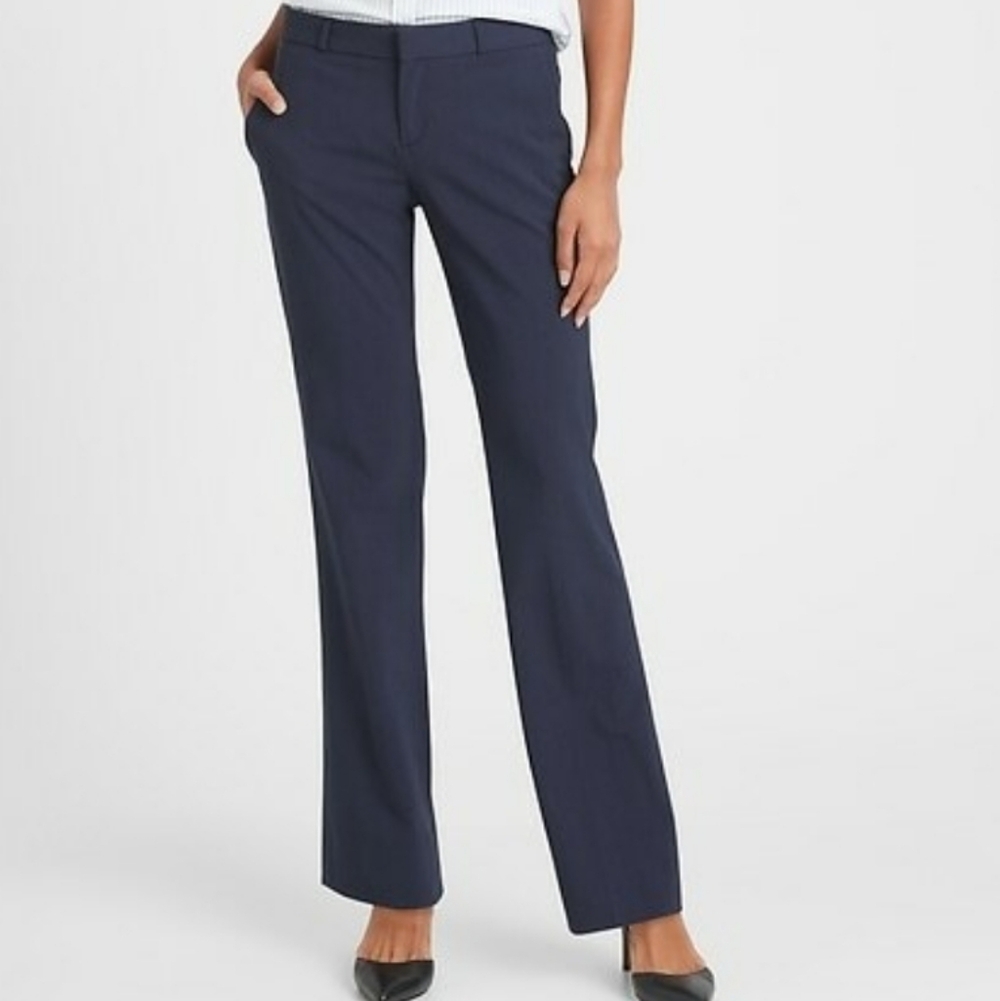 Banana Republic Blue Wool Stretch Logan Fit Pants 2